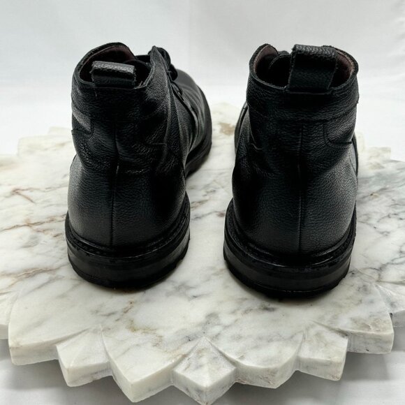 Allen Edmonds ALPINE Weatherproof Genuine Leather Chukka Boots 9D Black Grain - Picture 6 of 16